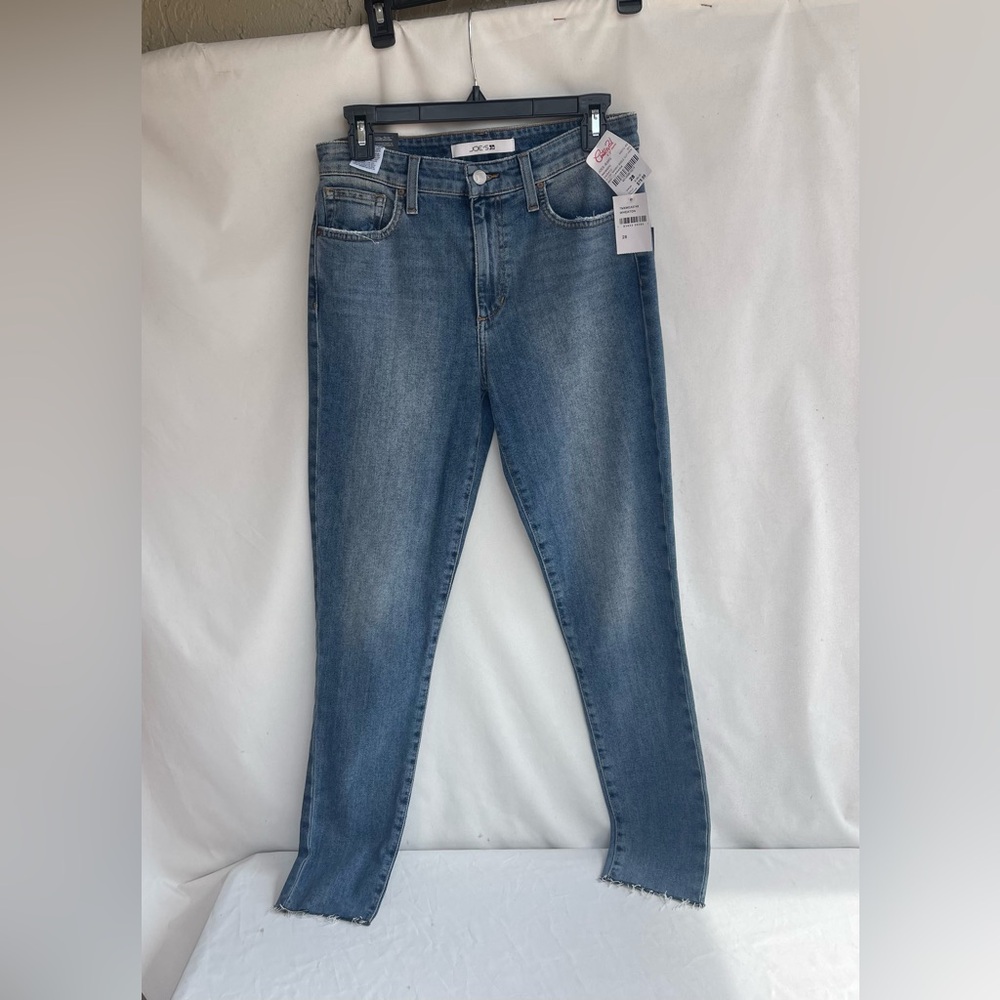 Joe’s Jeans Wheaton Size 28 High-Rise Skinny Ankle Raw Hem Blue Women's New
